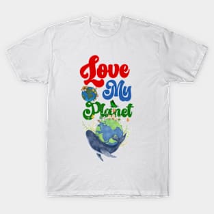 happy funny  earth day 2024 gift april 22 Cute Teacher  Lover Rainbow T-Shirt